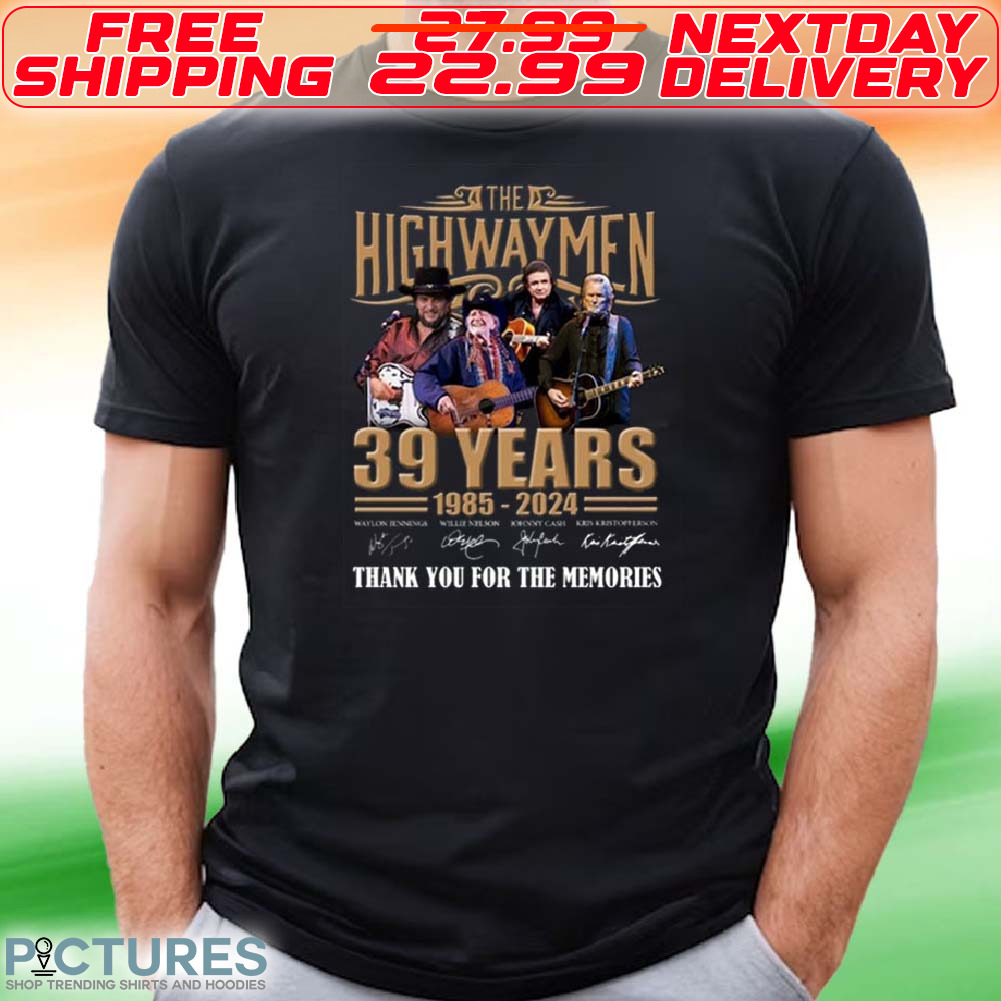 The Highwaymen 39 Years 1985 – 2024 Thank You For Memories Shirt