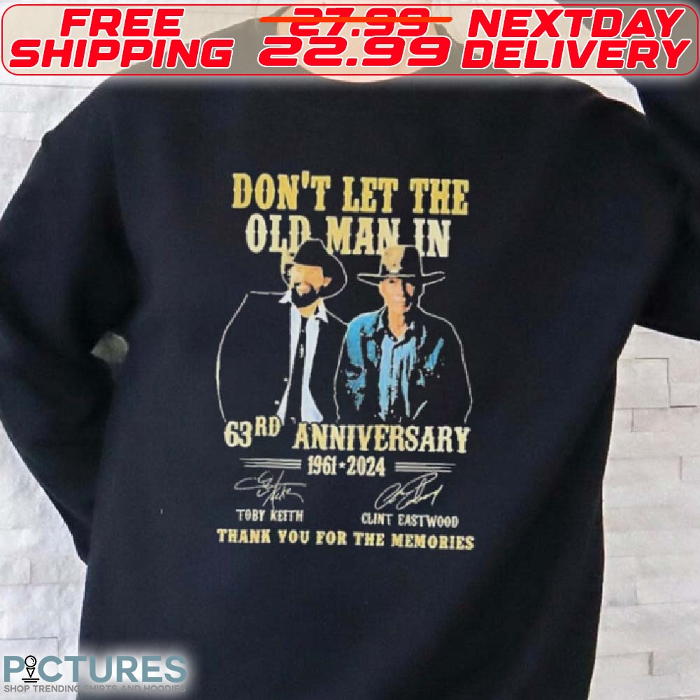 Toby Keith And Clint Eastwood 63rd Anniversary 1961-2024 Shirt