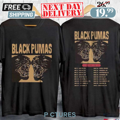 Black Pumas 2023 2024 Tours Shirt