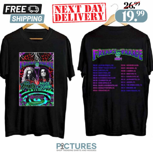 Rob Zombie And Alice Cooper 2024 Tour Shirt