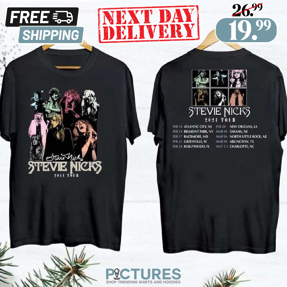 Stevie Nicks 2024 Tour Merch Live In Concerts Shirt
