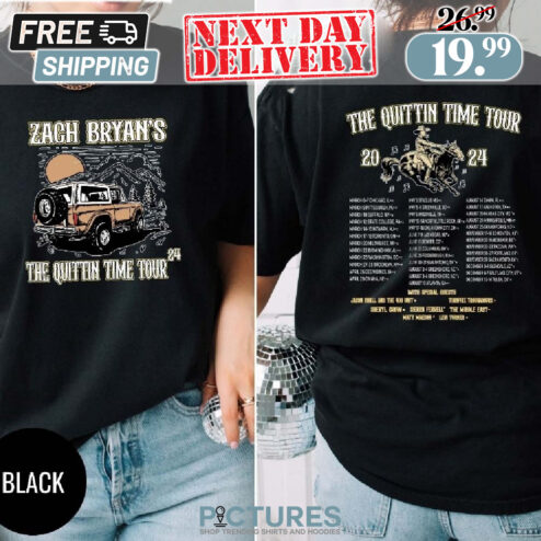 Zach Bryan The Quittin Time 2024 Tours Shirt_