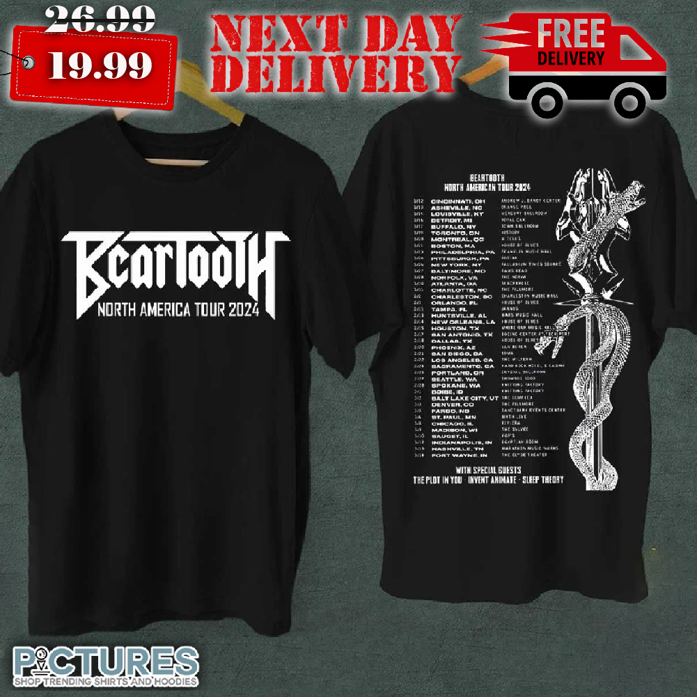 Beartooth North America Tour 2024 Shirt