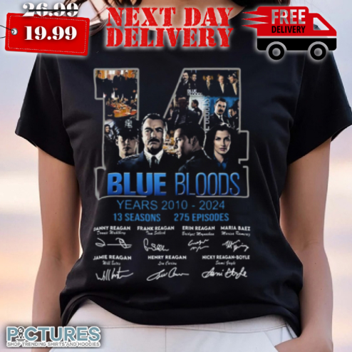Blue Bloods 14 Years 2010 – 2024 13 Seasons 275 Episode Shirt