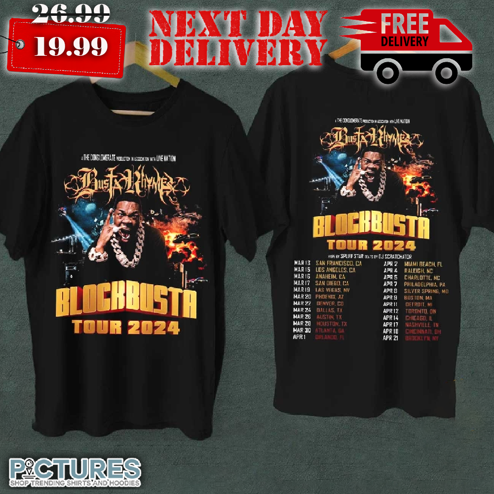 Busta Rhymes Blockbusta Tour 2024 Shirt