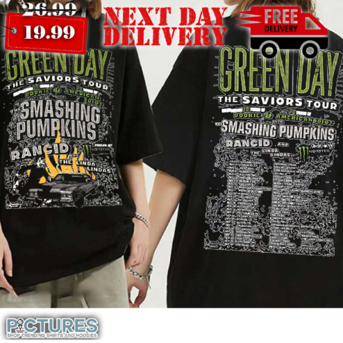 Green Day The Saviors 2024 Tour Shirt_