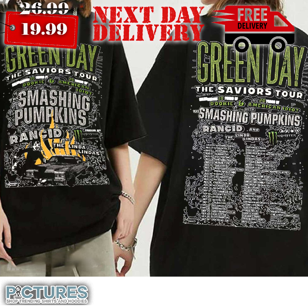Green Day The Saviors 2024 Tour Shirt_