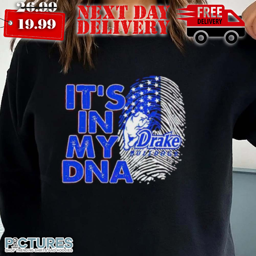 Drake Bulldogs It's In My DNA Fingerprints Shirt