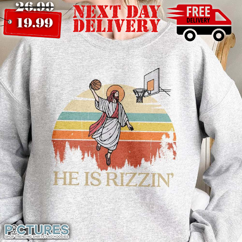 Jesus Playing Basketball He Is Rizzin Easter Shirt