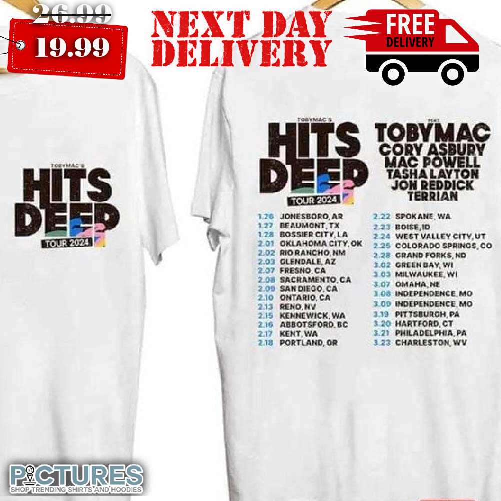 Tobymac Hits Deep Tour 2024 Shirt Rapper Concert Shirt