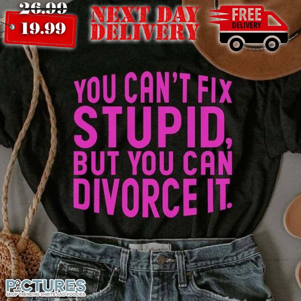You Can't Fix Stupid But You Can Divorce It Shirt