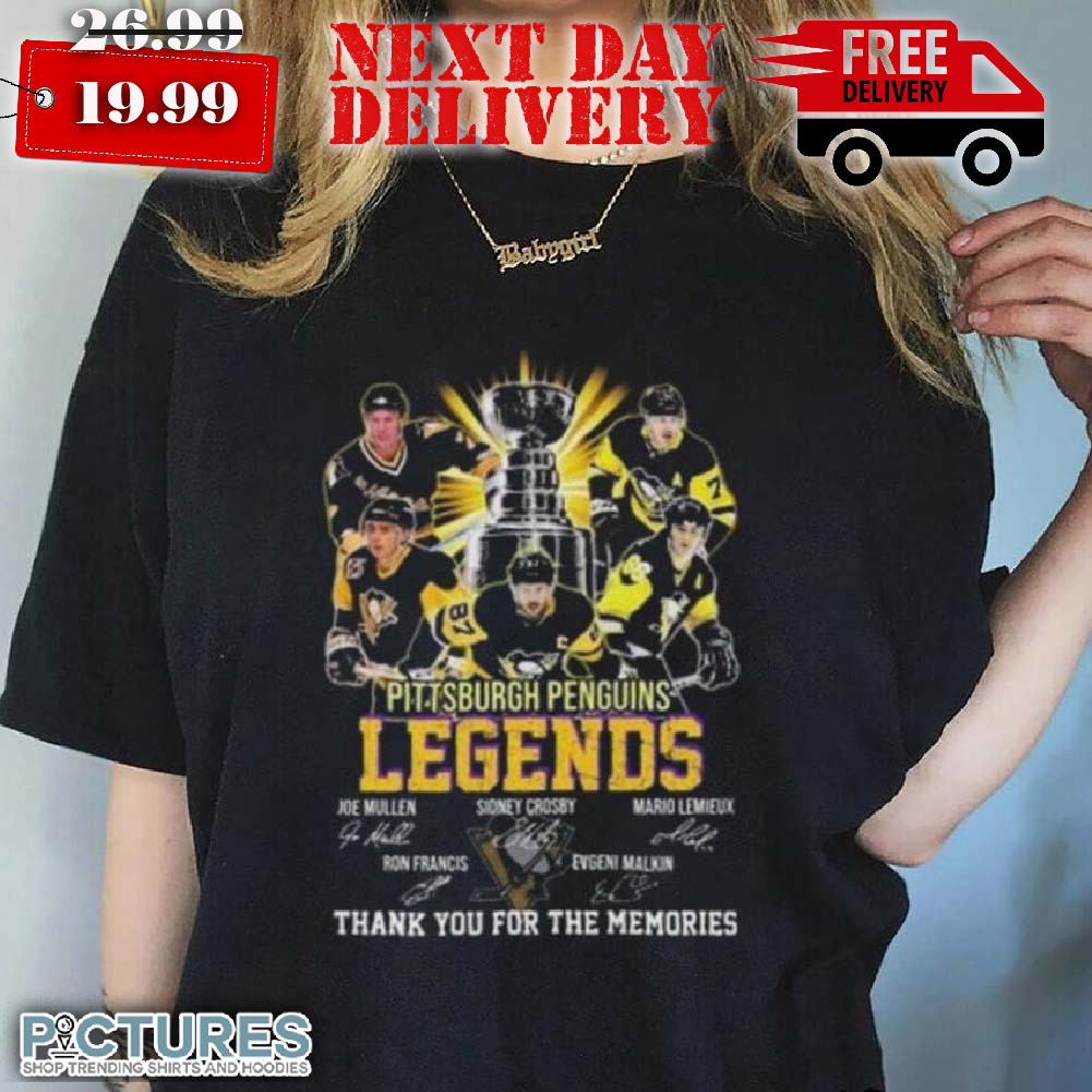 Pittsburgh Penguins Legends 2024 Thank You For The Memories Signatures Shirt