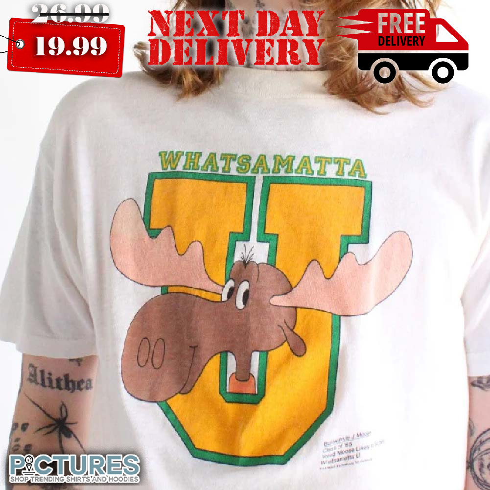 90s Whatsamatta Bullwinkle J.Moose Shirt