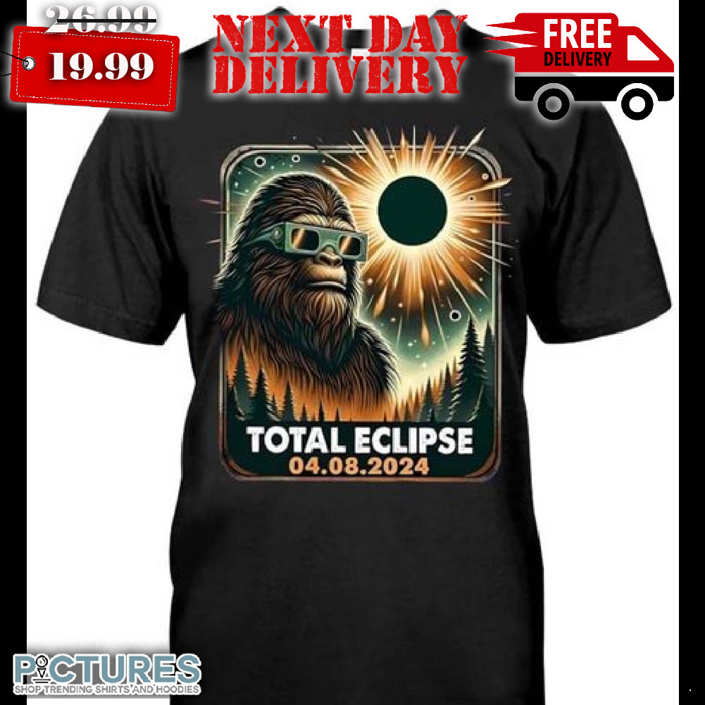 Bigfoot Total Solar Eclipse 2024 Shirt