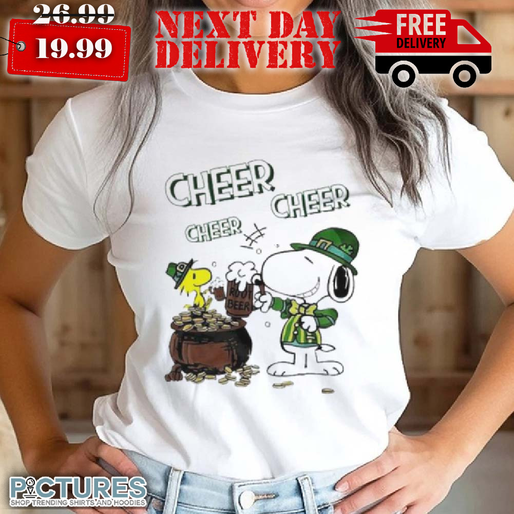 Snoopy And Woodstock Cheer Cheer Beer Patrick Shirt