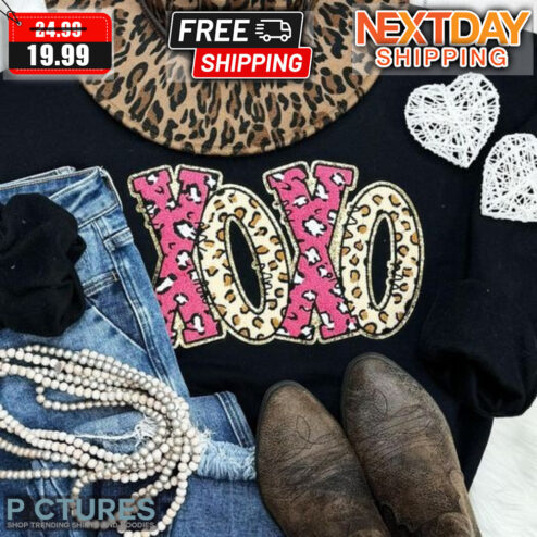 Leopard Xoxo Valentine Shirt