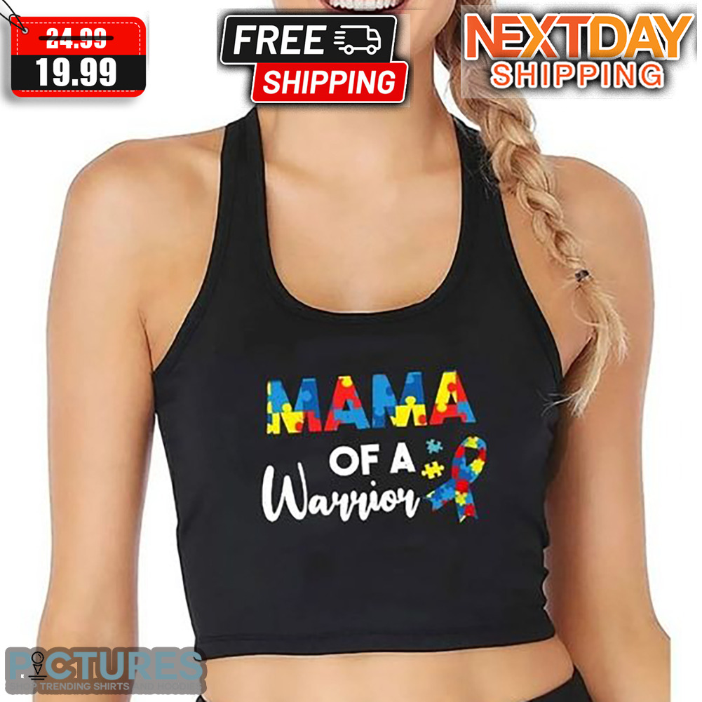 Mama Puzzle Warrior April Autism Awareness Shirt