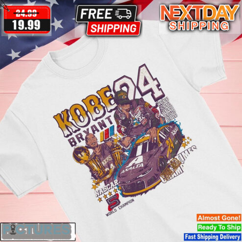 Kobe Bryant 24 Los Angeles Lakers  Nascar World Champion Shirt