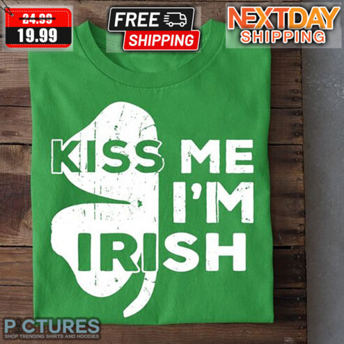 Four Leaf Clover Kiss Me I'm Irish St Patrick Day Shirt
