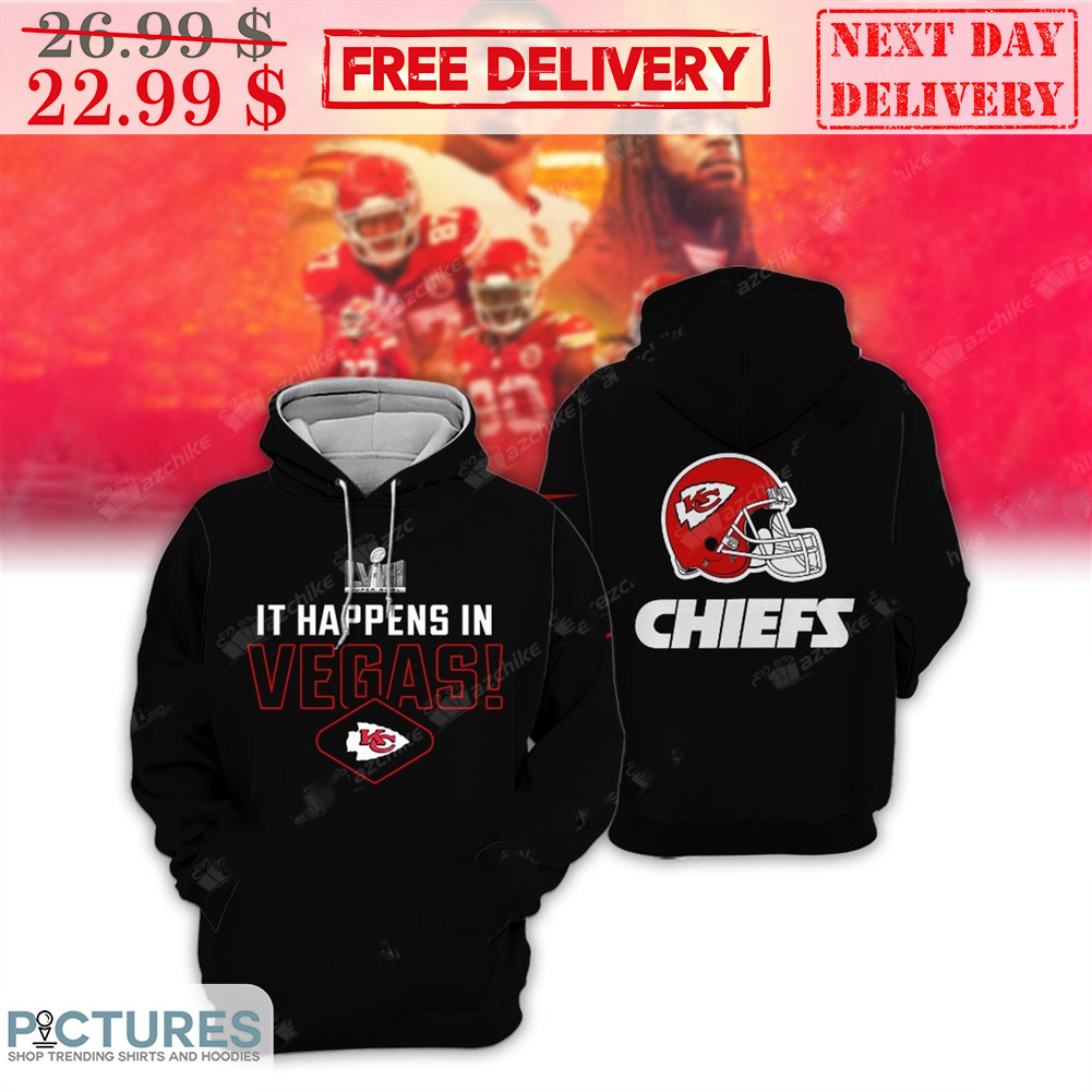 Kansas City Chiefs It Happens In Vegas NFL Super Bowl 2024 Shirt