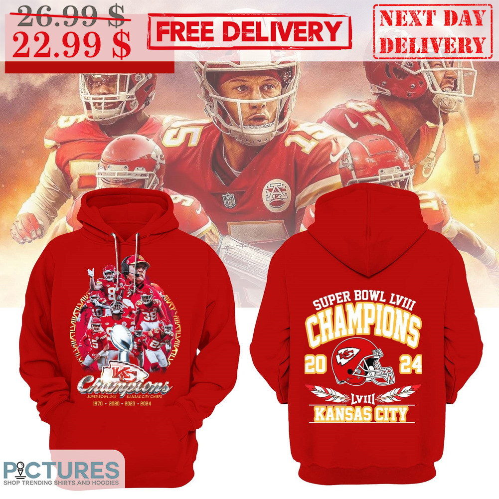 Kansas City Chiefs Super Bowl Champions 2024 LVIII Team NFL Shirt