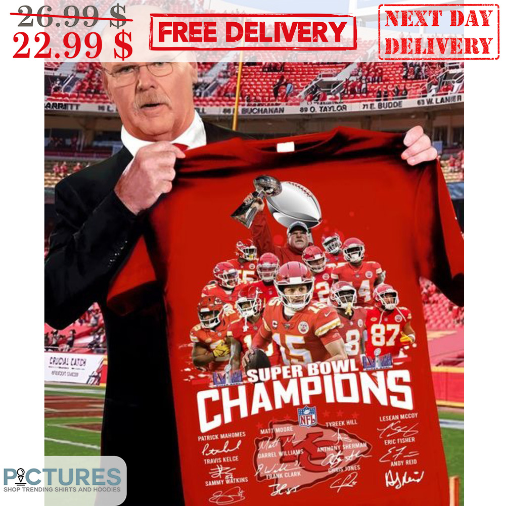 Kansas City Chiefs Super Bowl Champions Signature Shirt