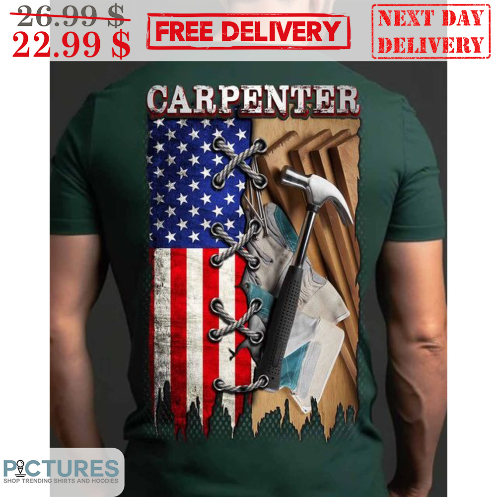 Proud Carpenter American Flag Shirt