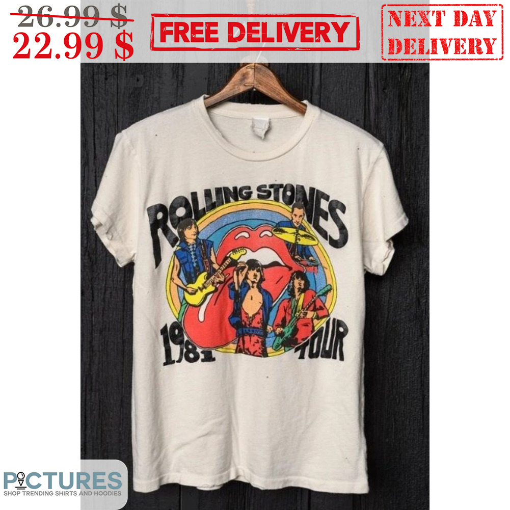 Rolling Stones 1981 Tour Band Shirt