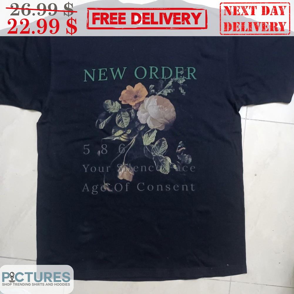 Floral New Order 568 Your Silence Face Age Of Consent Shirt