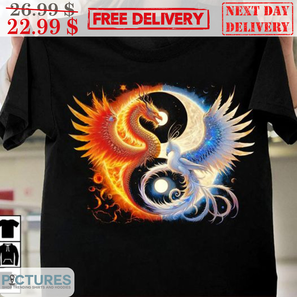 Dragon and Phoenix Moon Sun Shirt
