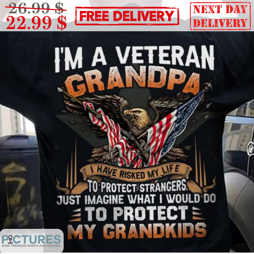 I'm A Veteran Grandpa I Have Risked My Life To Protect Strangers Just Imagine What I Would Do Shirt