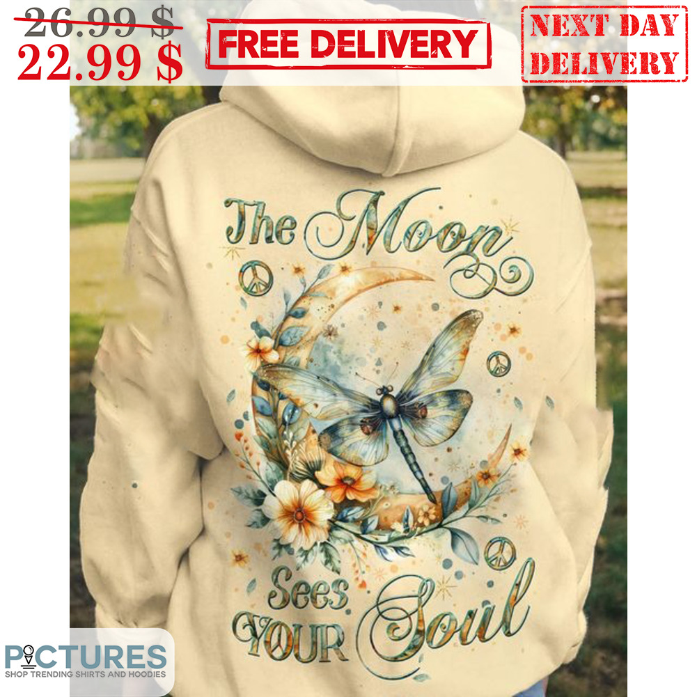 Dragonfly Moon The Moon Sees Your Soul Hippie Shirt