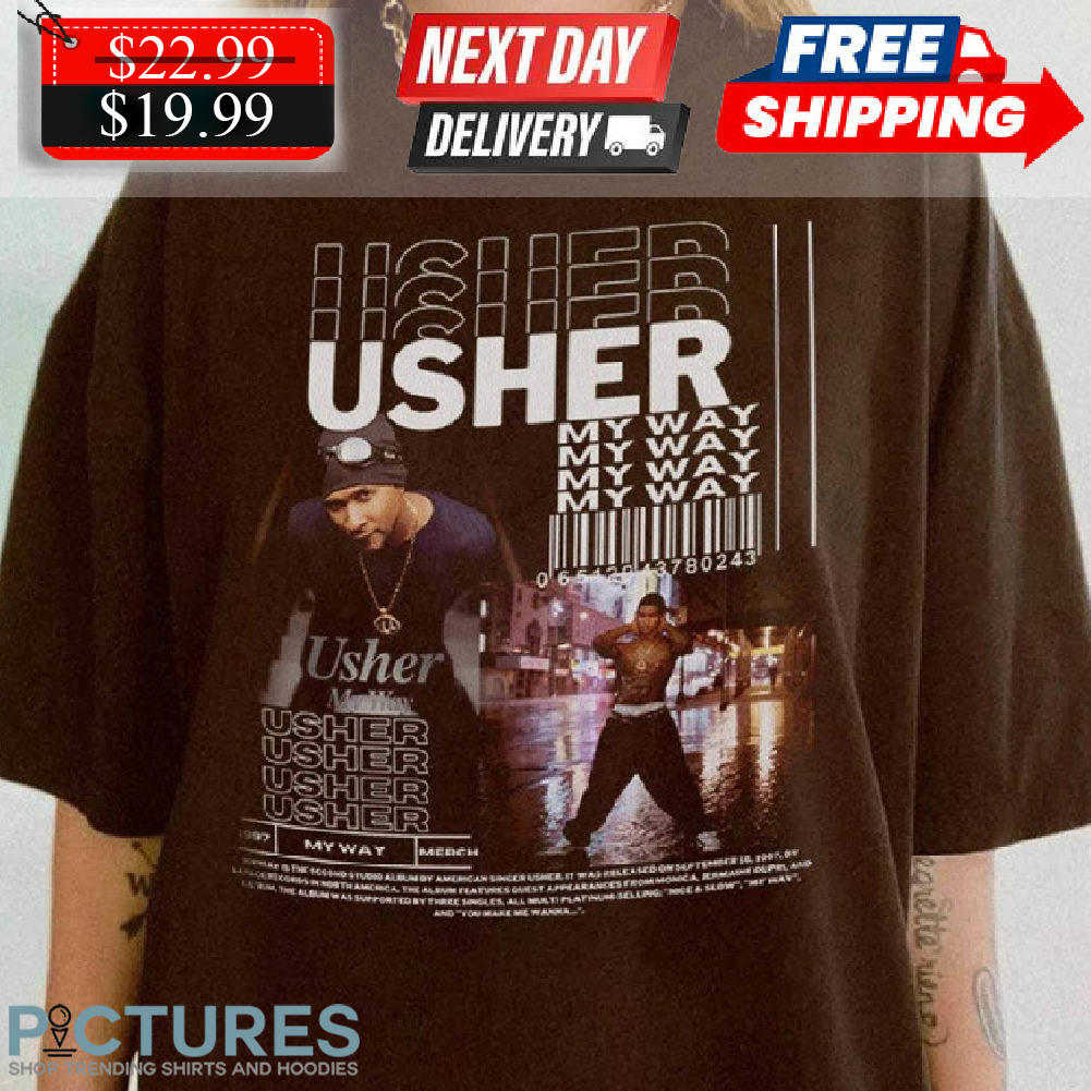 FREE shipping Usher My Way Super Bowl 2024 Merch Shirt, Unisex tee