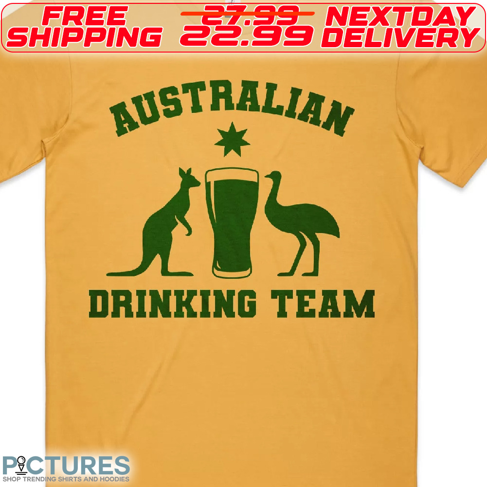 kangaroo Emu Australian Drinking Team Shirt