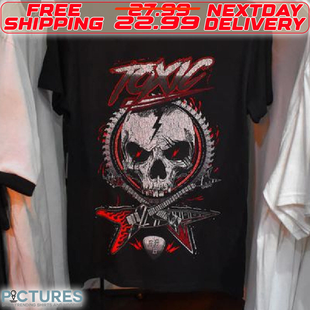 Skull Guitar Rock Toxic Shirt