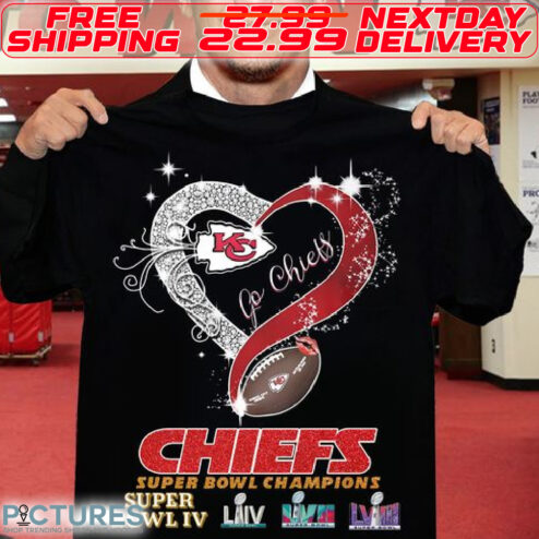 Heart Kansas City Chiefs Super Bowl Champions Shirt
