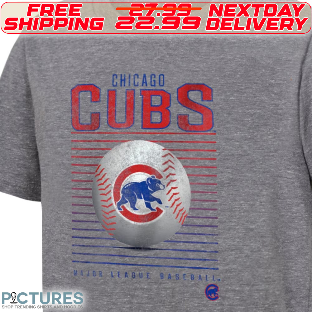 Chicago Cubs Fanatics Branded Youth Relief Pitcher Tri-Blend Shirt