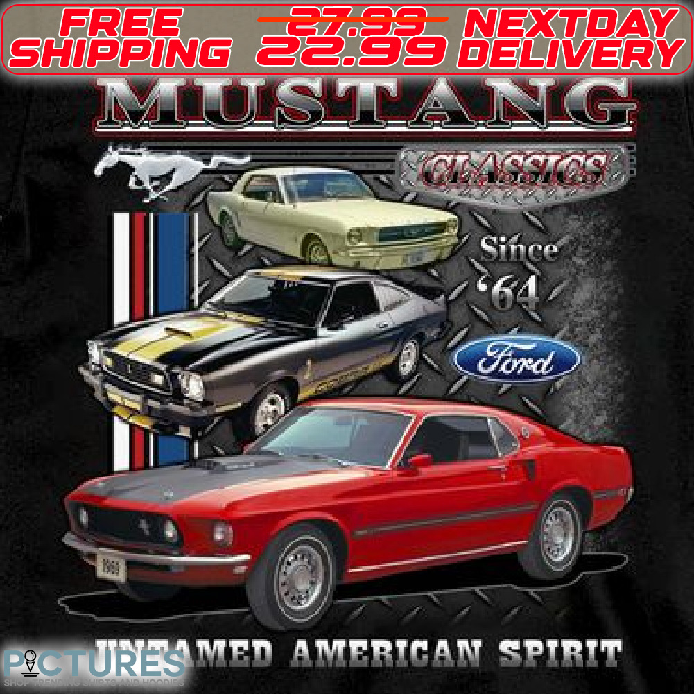 Cars Mustang Classics Untamed American Spirit Shirt