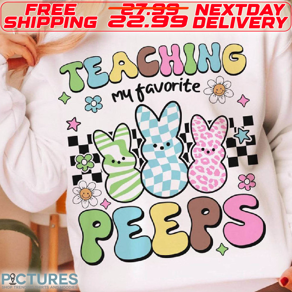 Rabbit Teaching My Favorite Peeps Easter Day Shirt