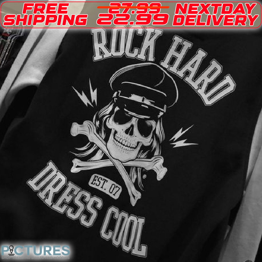 Skull Rock Hard Est 07 Dress Cool Shirt