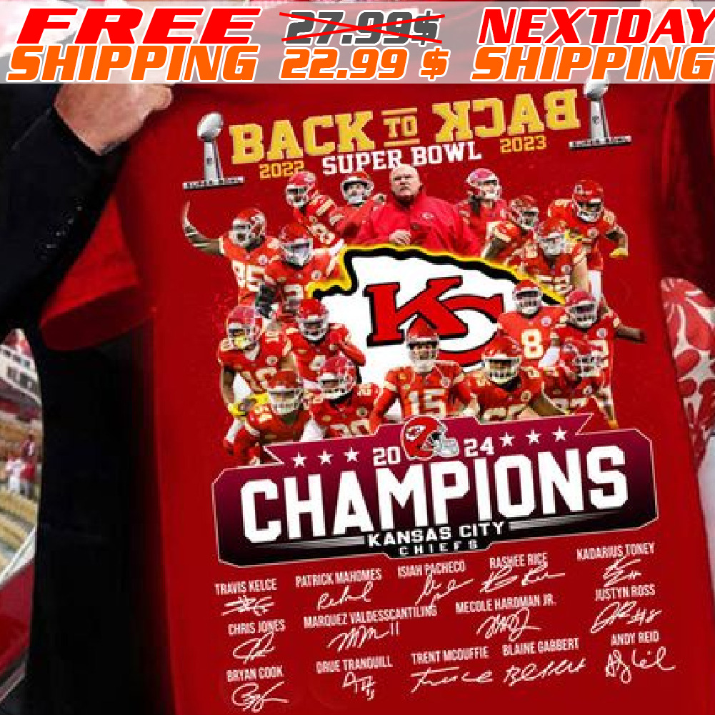 Kansas City Chiefs Back To Back Super Bowl 2022 2023 Champions Signature Shirt