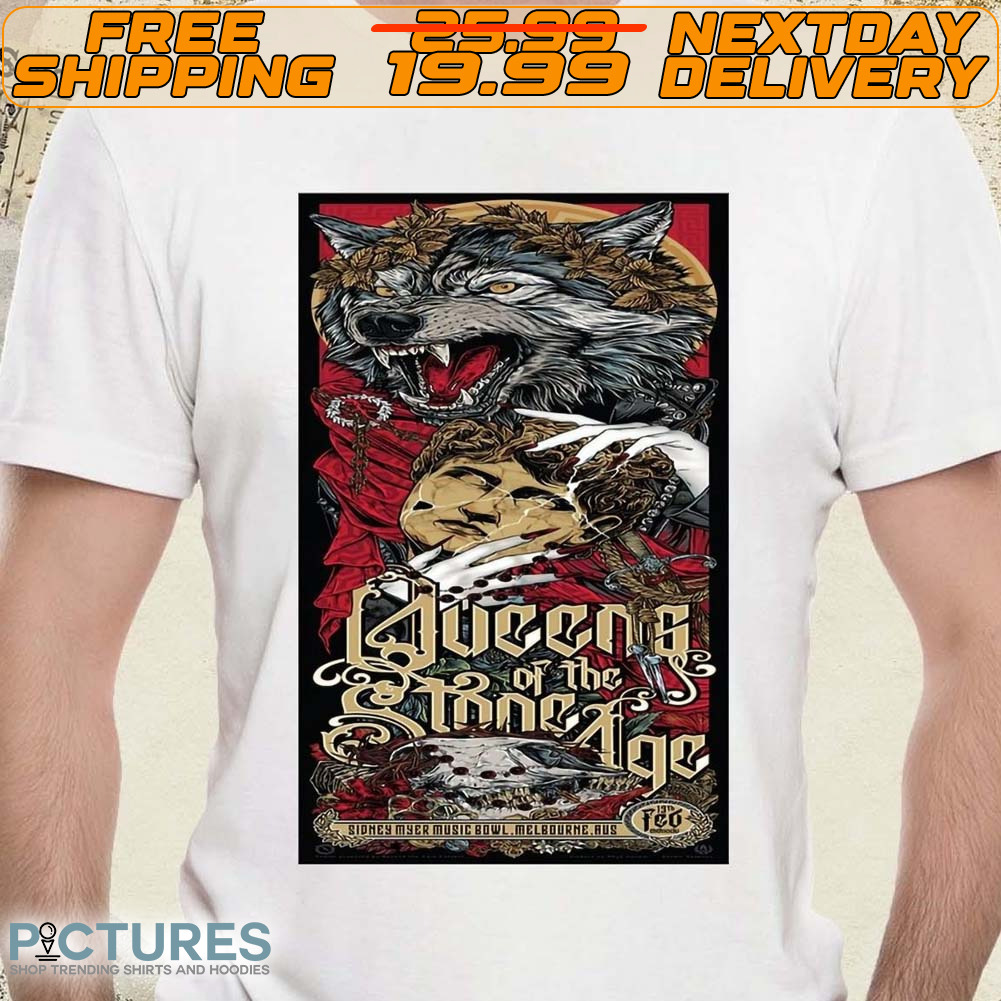 Queens Of The Stone Age Feb 19-2024 At Sidney Myer Music Bowl In Melbourne Shirt