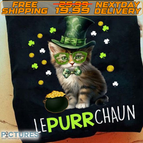 Cat Leprechaun Hat St Patrick's Day Shirt