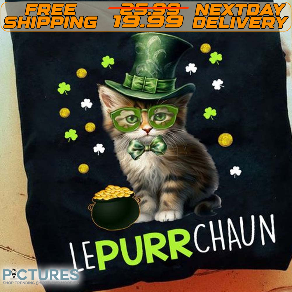 Cat Leprechaun Hat St Patrick's Day Shirt