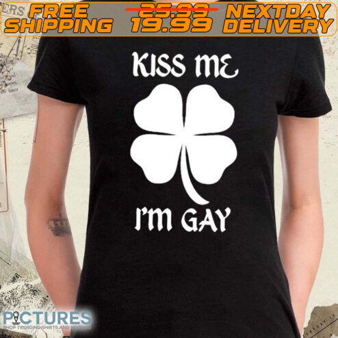 Clover Kiss Me I'm Gay St. Patrick's Day Shirt