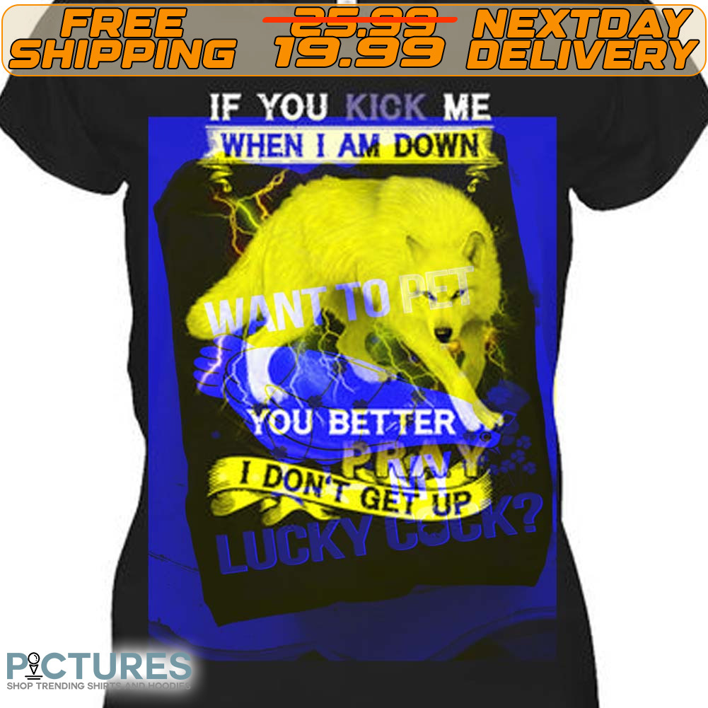 Wolf If You Kick Me When Iam Down You Better Pray Shirt