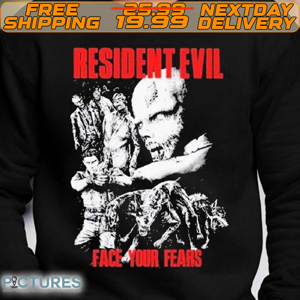 Holy Mountain Printinting Hugo Silva Resident Evil Face Your Fears Shirt