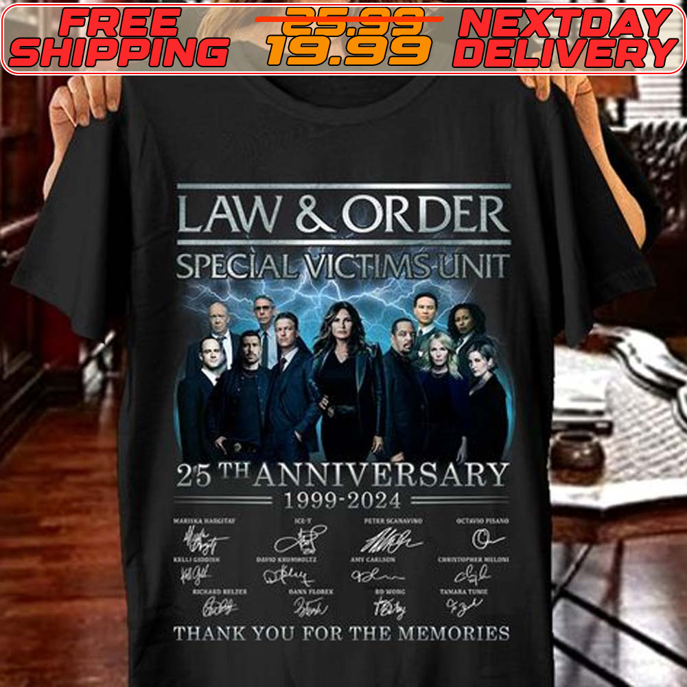 Law And Order Special Victims Unit 25th Anniversary Shirt