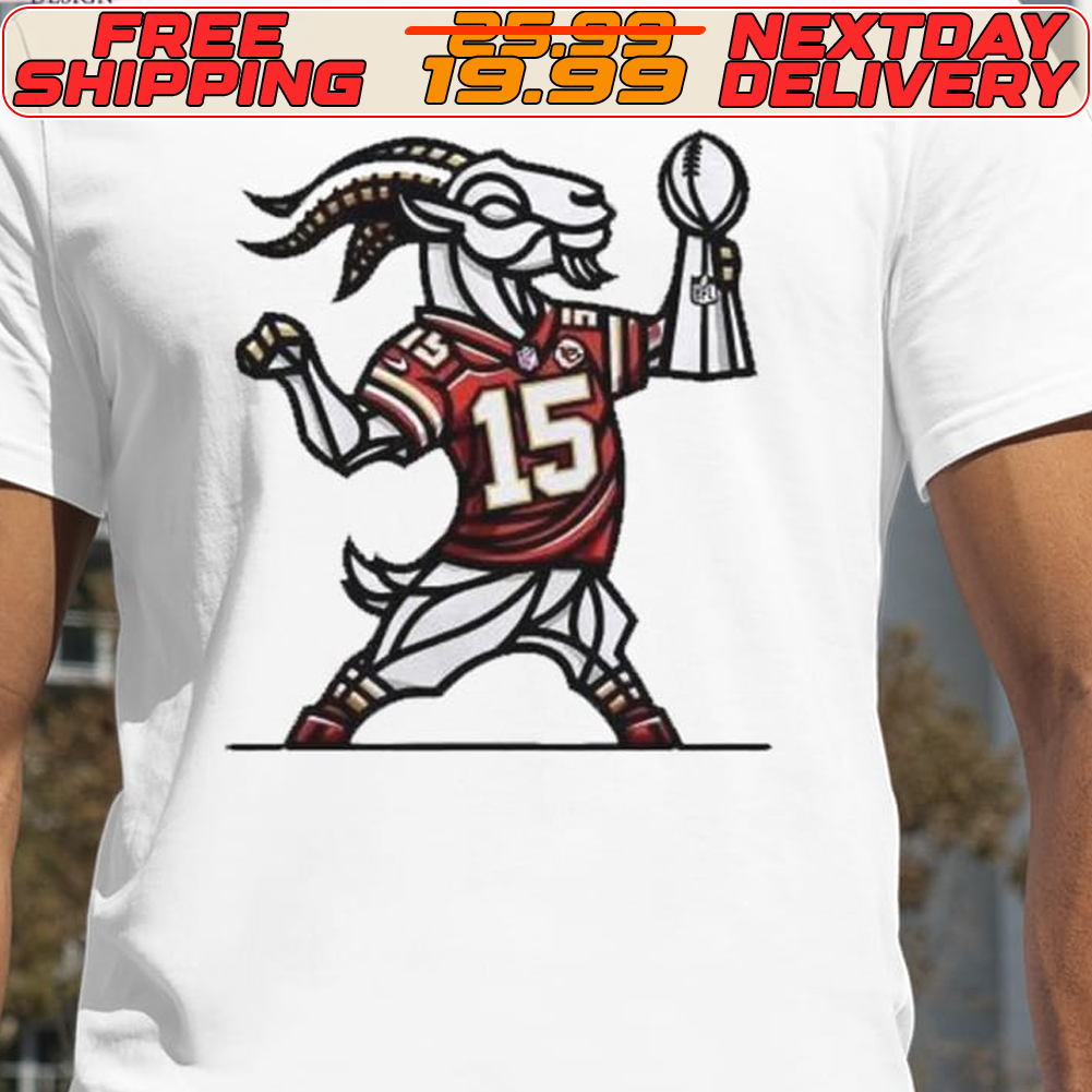 Goat Patrick Mahomes NFL Football Trophy Proud Shirt