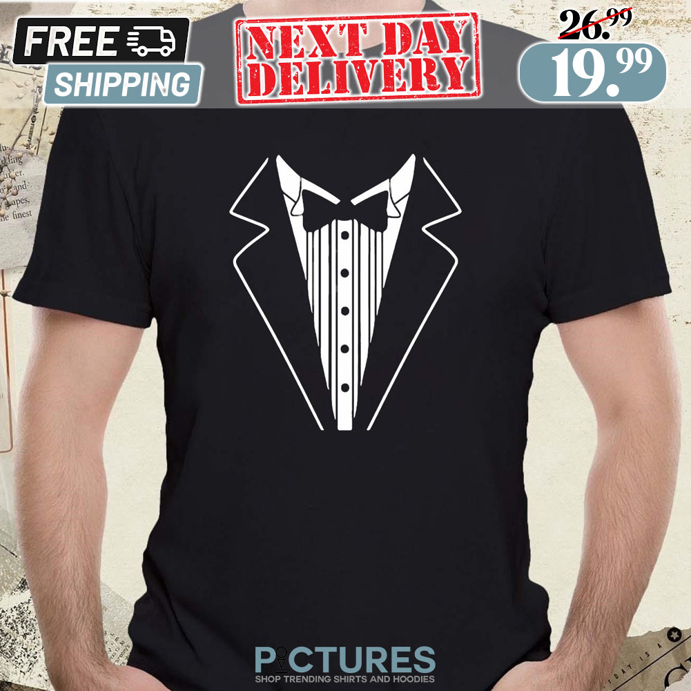 John Fetterman Wearing Tuxedo Illustration Shirt